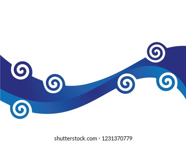 blue abstract background with graphic elements vector illustration EPS10
