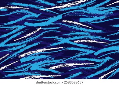 Blue abstract background with grunge texture and modern design illustration template