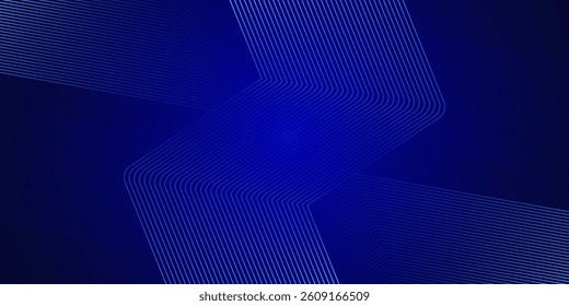 Blue abstract background with hexagon lines. Technology futuristic concept. Suit for business, corporate, science, website, wallpaper. vector illustration