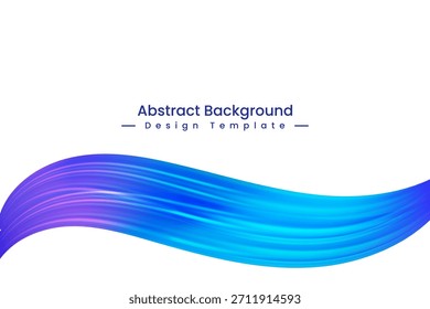 Ilustración de fondo abstracto azul. Fondo de flujo dinámico 3D. Estilo de fluido de aceite Abstractas. Fondo ondulado