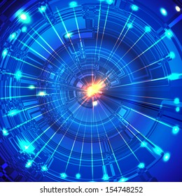 Blue abstract background.The illustration contains transparency and effects. EPS10