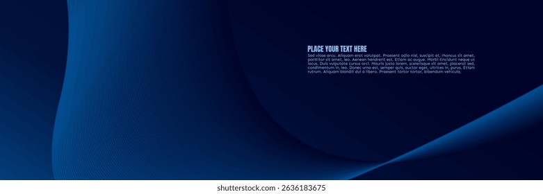 Blue abstract background illustration with dynamic lines, perfect for modern digital design, technology banners, or web wallpaper