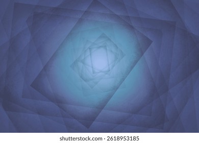 blue abstract background illustration with layered sheet pattern forming triangle pattern