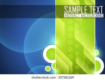 Blue abstract background illustration. Ready for work with banner, site or business card. 