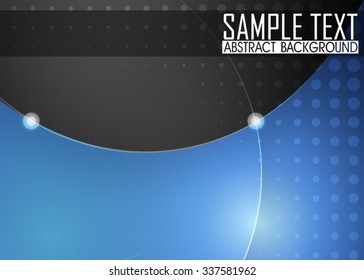 Blue abstract background illustration. Ready for work with banner, site or business card. 