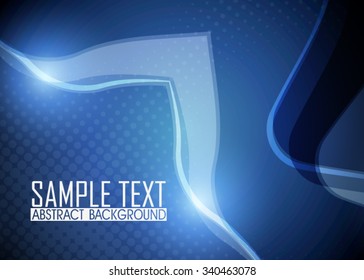 Blue abstract background illustration. Ready for work with banner, site or business card. Blue wallpaper.