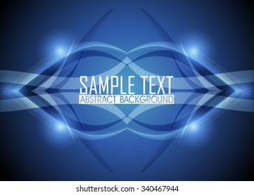 Blue abstract background illustration. Ready for work with banner, site or business card. Blue wallpaper.