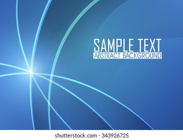 Blue abstract background illustration. Template for business card or banner.
