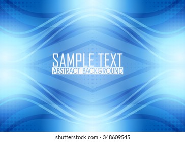 Blue abstract background illustration. Template for business card or banner 