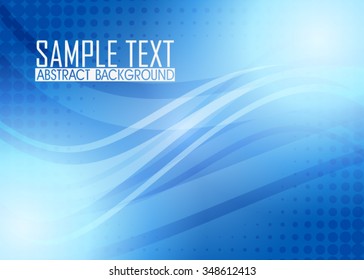 Blue abstract background illustration. Template for business card or banner 