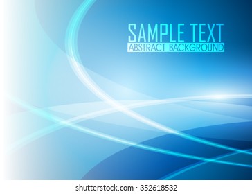 Blue abstract background illustration. Template for business card or banner 
