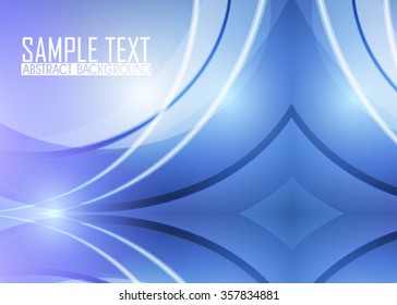 Blue abstract background illustration. Template for business card or banner.