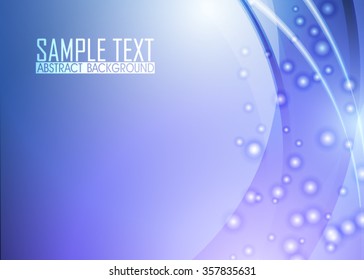 Blue abstract background illustration. Template for business card or banner.