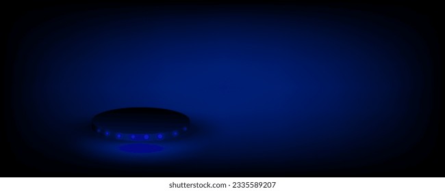 Blue abstract background image, product display, billboard concept