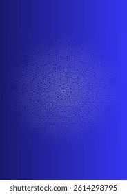 Blue abstract background with a kind of stitch embroidery