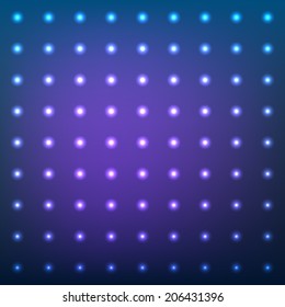 Blue Abstract Background with Lens Flare Dotted Light. Vector Illustration