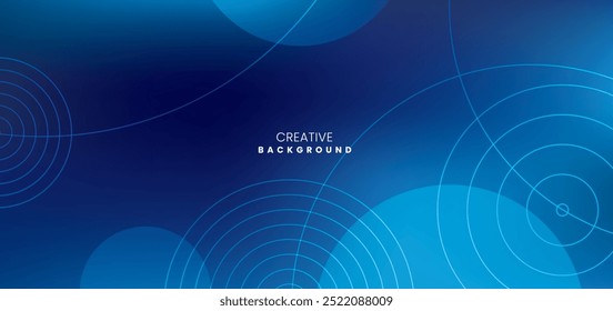 Blauer abstrakter Hintergrund mit hellen und dunklen Farben und geometrische Formen mit hellen Linien. Modernes minimalistisches und kreatives Vektordesign-Muster.