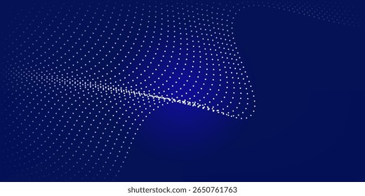 Fundo abstrato azul com ondas de linha e variação de gradiente. Adequado para sites em segundo plano da interface do usuário 