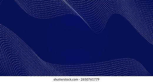 Blue abstract background with line waves and gradient variation. Suitable for user interface desgin websites  light