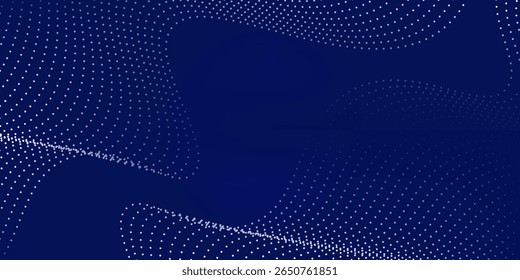 Fundo abstrato azul com ondas de linha e variação de gradiente. Adequado para sites em segundo plano da interface do usuário bom