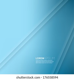 Blue abstract background with lines