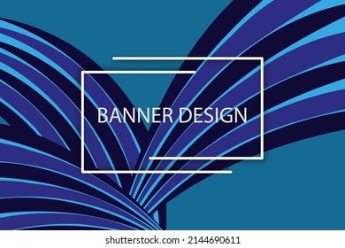Fondo abstracto azul con líneas azules, plantilla de folleto, elemento de diseño