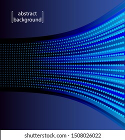 blue abstract background with lines and dots. 