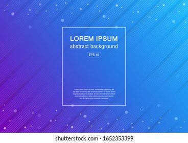 Blue abstract background with lines strip white color, for website, posters, flyer or banner, Vector illustration.
