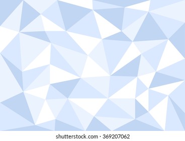 Blue abstract background, Low Polygon - Vector EPS10