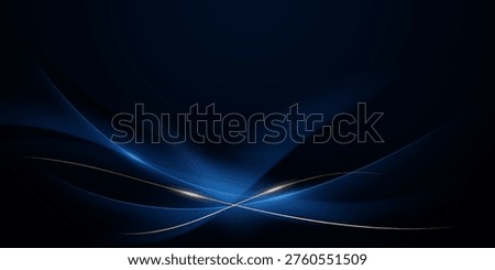 blue abstract background with luxury golden elements vector illustration