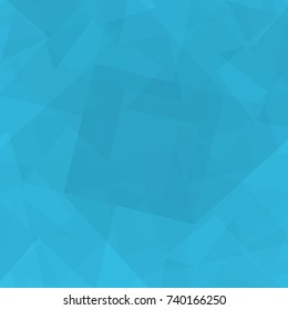 Blue abstract background made of  low poly pattern. Vector geometric banner