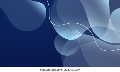 Blue abstract background with modern corporate technology concept presentation or banner design. Vector illustration