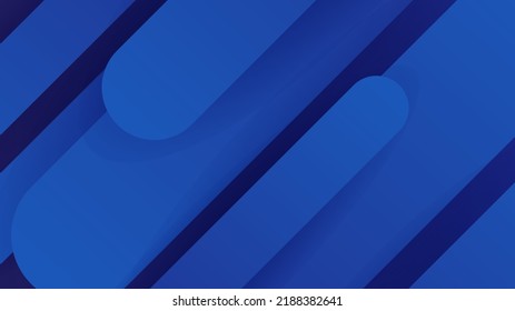 Fondo abstracto azul con presentación moderna de concepto de tecnología corporativa o diseño de banners. Ilustración del vector