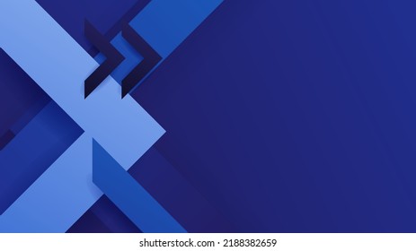Blauer abstrakter Hintergrund mit moderner Corporate Technology Konzeptpräsentation oder Bannerdesign. Vektorgrafik