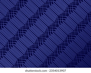 Blue abstract background with modern corporate concept. Vector horizontal template for digital lux business banner, contemporary formal invitation, luxury voucher, prestigious gift certificate.