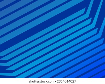 Blue abstract background with modern corporate concept. Vector horizontal template for digital lux business banner, contemporary formal invitation, luxury voucher, prestigious gift certificate.