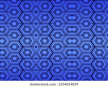 Blue abstract background with modern corporate concept. Vector horizontal template for digital lux business banner, contemporary formal invitation, luxury voucher, prestigious gift certificate.