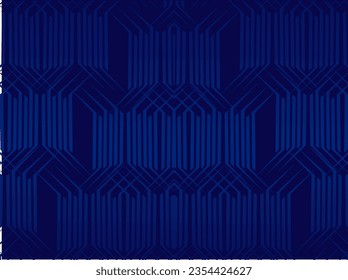 Blue abstract background with modern corporate concept. Vector horizontal template for digital lux business banner, contemporary formal invitation, luxury voucher, prestigious gift certificate.