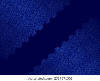 Blue abstract background with modern corporate concept. Vector horizontal template for digital lux business banner, contemporary formal invitation, luxury voucher, prestigious gift certificate.