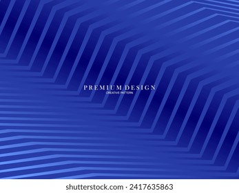 Blue abstract background with modern corporate concept. Garadien line pattern. Vector horizontal template for digital luxury business banner, contemporary formal invitation, certificate, etc.