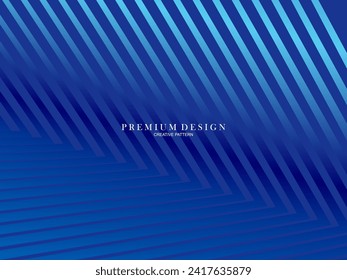 Blue abstract background with modern corporate concept. Garadien line pattern. Vector horizontal template for digital luxury business banner, contemporary formal invitation, certificate, etc.