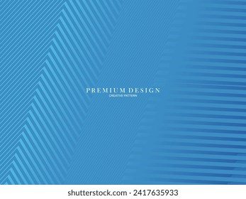 Blue abstract background with modern corporate concept. Garadien line pattern. Vector horizontal template for digital luxury business banner, contemporary formal invitation, certificate, etc.