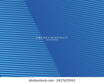 Blue abstract background with modern corporate concept. Garadien line pattern. Vector horizontal template for digital luxury business banner, contemporary formal invitation, certificate, etc.