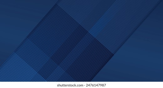 Blue abstract background with modern corporate technology concept presentation or banner design. Vector