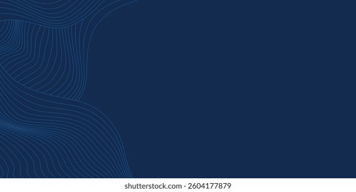 Blue abstract background with modern corporate technology concept presentation or banner design. Vector illustration.eps10