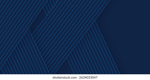 Blue abstract background with modern corporate technology concept presentation or banner design. Vector