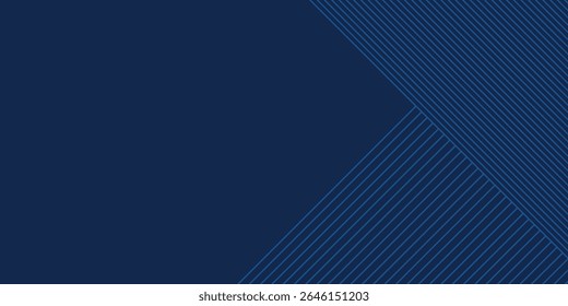 Blue abstract background with modern corporate technology concept presentation or banner design. Vector illustration.eps10