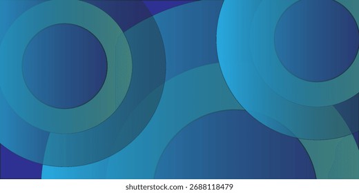 Fondo abstracto azul. Círculo degradado azul moderno. Diseño geométrico mínimo. Vector de concepto futurista

