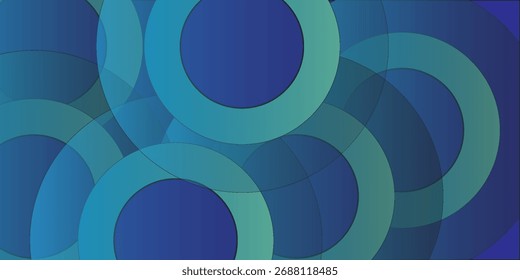 Blue abstract background. Modern blue gradient circle. Minimal geometric design. Futuristic concept.

