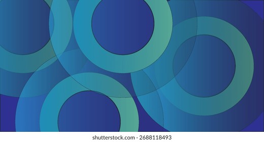 Blauer abstrakter Hintergrund. Moderner blauer Farbverlauf-Kreis. Minimales geometrisches Design. Futuristisches Konzept.

